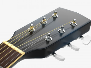 Guitar Display Cabinet Acoustic Dreadnought Guitar 3Dモデル