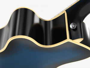 Guitar Display Cabinet Acoustic Dreadnought Guitar 3Dモデル