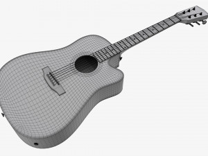 Guitar Display Cabinet Acoustic Dreadnought Guitar 3Dモデル