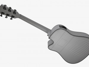 Guitar Display Cabinet Acoustic Dreadnought Guitar 3Dモデル