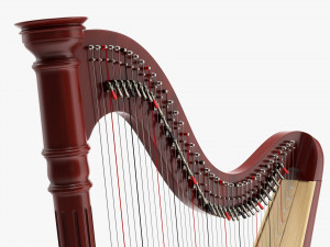Harp 40-String 01 Modelo 3D