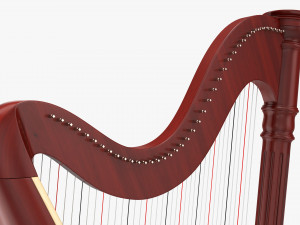 Harp 40-String 01 Modelo 3D