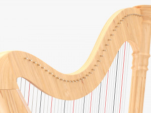 Harp 40-String 02 Modello 3D