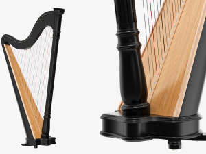 Harp 40-String 03 Modello 3D