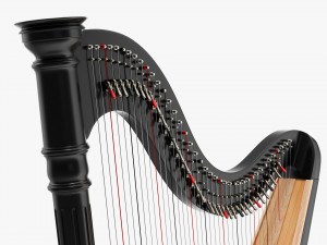 Harp 40-String 03 Modello 3D