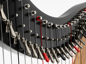 Harp 40-String 03 Modello 3D