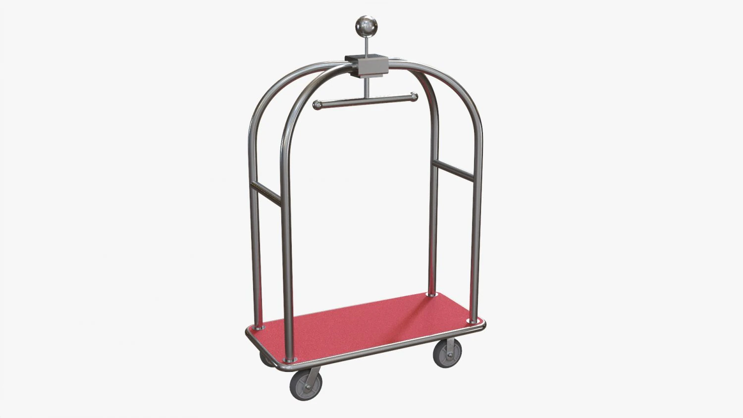 Hotel Cart 01 3D Model .c4d .max .obj .3ds .fbx .stl .blend 