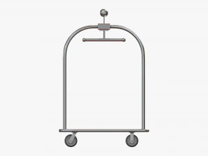 Hotel Cart 01 3D Model