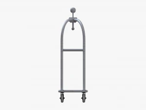Hotel Cart 01 3D Model