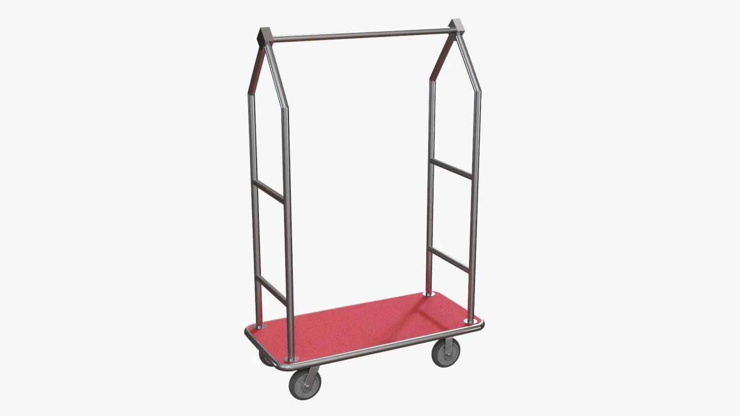 Hotel Cart 04 3D Model .c4d .max .obj .3ds .fbx .stl .blend