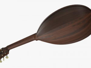 Lute String Instrument 3D Model