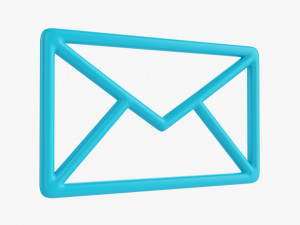 Mail Symbol Concept 3D Model