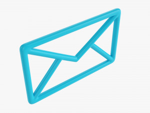 Mail Symbol Concept 3D Model
