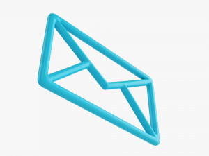 Mail Symbol Concept 3D Model