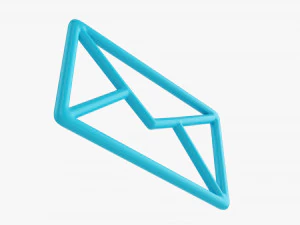 Mail-Symbol-Konzept 3D Modell