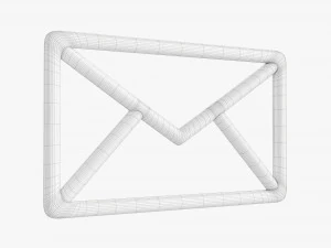 Mail-Symbol-Konzept 3D Modell