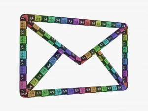 Mail-Symbol-Konzept 3D Modell