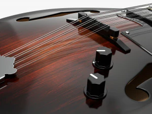 Mandolin String Instrument 3D Model
