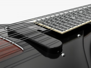 Mandolin String Instrument 3D 모델