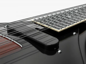 Mandolin String Instrument 3D Model