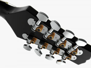 Mandolin String Instrument 3D Model
