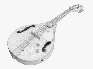 Mandolin String Instrument 3D Model