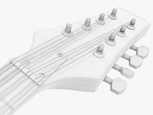 Mandolin String Instrument 3D Model