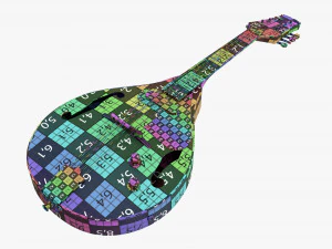 Mandolin String Instrument 3D Model