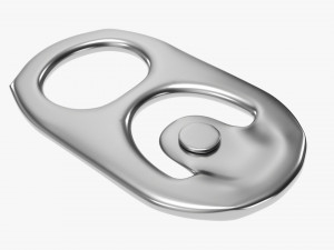 Metal Tin Soda Can Tab Modelo 3D