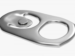 Metal Tin Soda Can Tab 3D Model