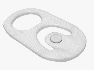 Metal Tin Soda Can Tab Modèle 3D