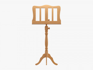 Music Sheet Stand 01 Modelo 3D