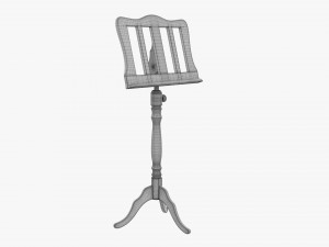 Music Sheet Stand 01 Modelo 3D