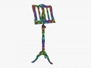 Music Sheet Stand 01 Modelo 3D