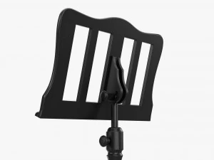 Music Sheet Stand 02 3D Model