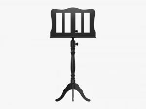 Music Sheet Stand 02 3D Model