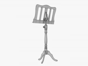 Music Sheet Stand 02 3D Model