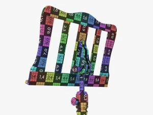 Music Sheet Stand 02 3D Model