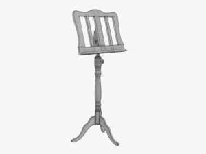 Suporte para partituras 03 Modelo 3D