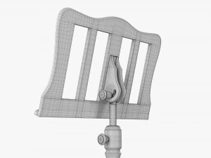 Suporte para partituras 03 Modelo 3D