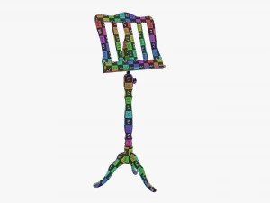 Suporte para partituras 03 Modelo 3D