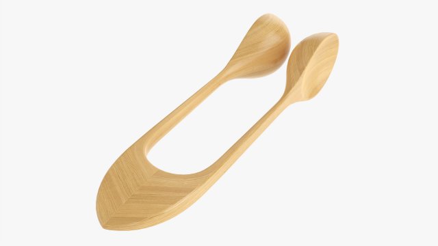 Music Spoons 3D Model .c4d .max .obj .3ds .fbx .stl .blend 