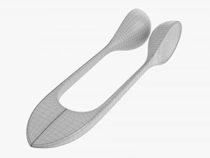 Colheres de m&uacute;sica Modelo 3D