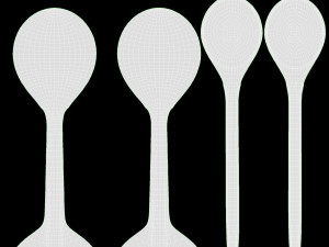 Music Spoons 3D Model