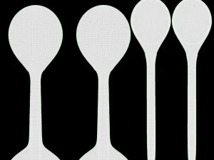 Colheres de m&uacute;sica Modelo 3D