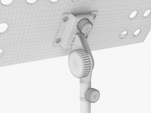 Orchestra Music Sheet Stand 3D Model