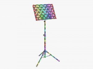 Orchestra Music Sheet Stand 3D Model