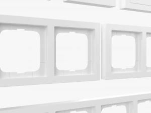 Outlet Frame Set EU US UK White 3D Model