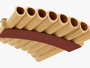 Flauto di Pan a 8 tubi Modello 3D