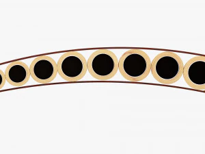 Flauto di Pan a 8 tubi Modello 3D